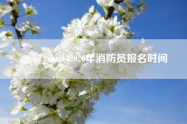 枣阳2020年消防员报名时间