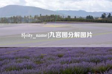枣阳九宫图分解图片