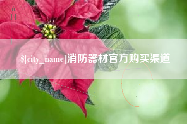 枣阳消防器材官方购买渠道