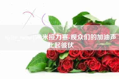 枣阳500米接力赛-观众们的加油声此起彼伏