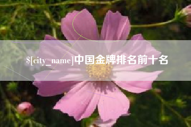 枣阳中国金牌排名前十名