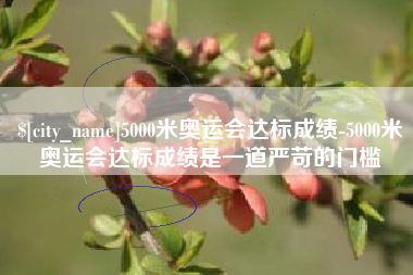 枣阳5000米奥运会达标成绩-5000米奥运会达标成绩是一道严苛的门槛