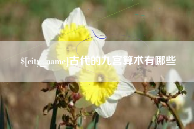 枣阳古代的九宫算术有哪些