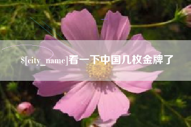 枣阳看一下中国几枚金牌了