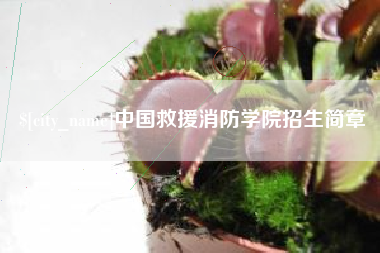 枣阳中国救援消防学院招生简章