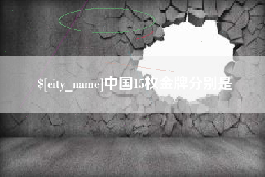 枣阳中国15枚金牌分别是
