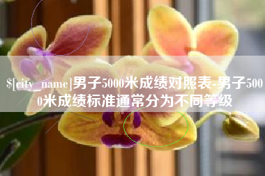 枣阳男子5000米成绩对照表-男子5000米成绩标准通常分为不同等级