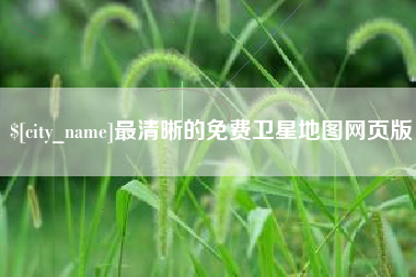 枣阳最清晰的免费卫星地图网页版