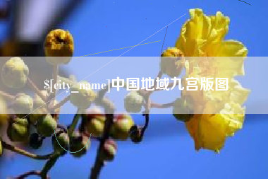 枣阳中国地域九宫版图