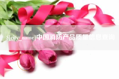 枣阳中国消防产品质量信息查询