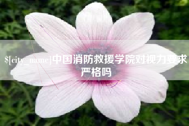 枣阳中国消防救援学院对视力要求严格吗