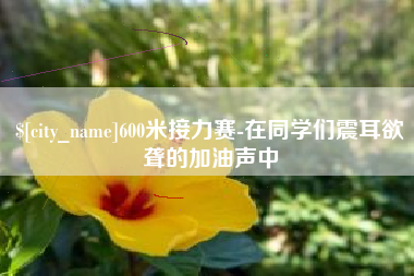 枣阳600米接力赛-在同学们震耳欲聋的加油声中