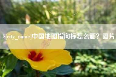 枣阳中国地图指向标怎么画？图片