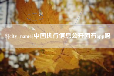 枣阳中国执行信息公开网有app吗