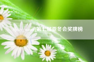 枣阳第七届亚冬会奖牌榜