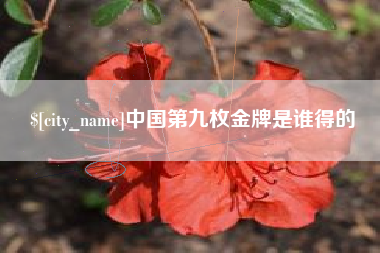 枣阳中国第九枚金牌是谁得的