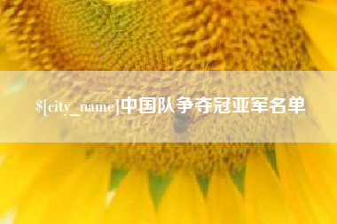枣阳中国队争夺冠亚军名单