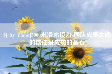 枣阳5000米滑冰接力-团队成员之间的信任是成功的基石
