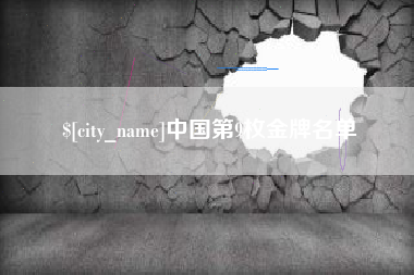 枣阳中国第9枚金牌名单