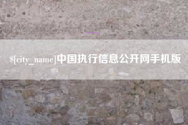 枣阳中国执行信息公开网手机版