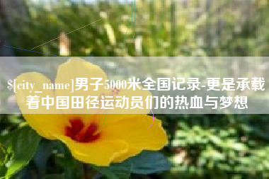 枣阳男子5000米全国记录-更是承载着中国田径运动员们的热血与梦想