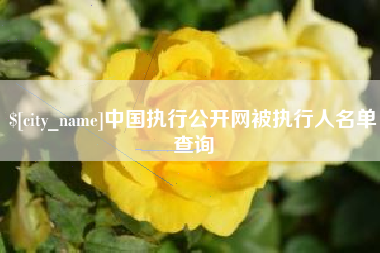 枣阳中国执行公开网被执行人名单查询