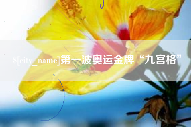 枣阳第一波奥运金牌“九宫格”