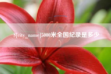 枣阳5000米全国纪录是多少