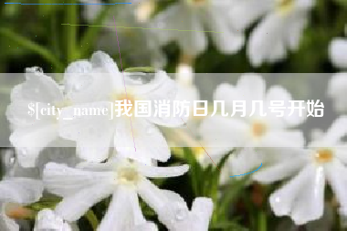 枣阳我国消防日几月几号开始