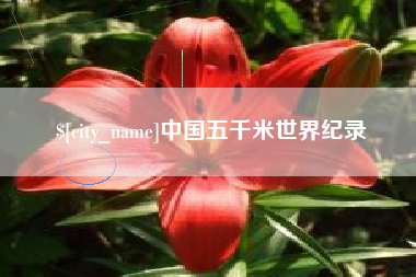 枣阳中国五千米世界纪录