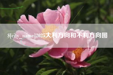 枣阳2025大利方向和不利方向图