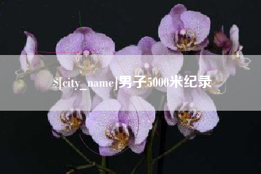 枣阳男子5000米纪录