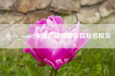 枣阳中国消防救援学院知名校友