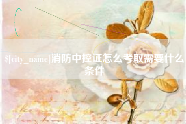 枣阳消防中控证怎么考取需要什么条件