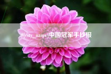 枣阳中国冠军手抄报