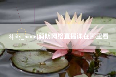 枣阳消防网络直播课在哪里看