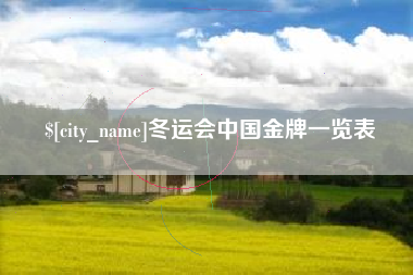 枣阳冬运会中国金牌一览表