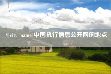 枣阳中国执行信息公开网的地点