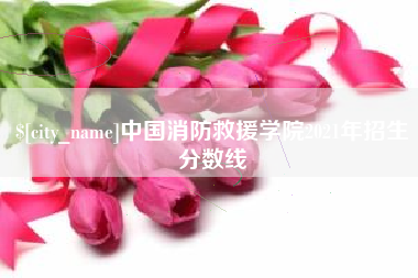 枣阳中国消防救援学院2021年招生分数线