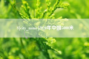 枣阳2020年中国5000米