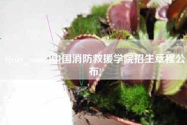 枣阳中国消防救援学院招生章程公布!
